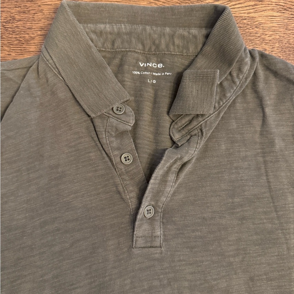 Vince Mens Polo Golf Shirt Casual Stretch
